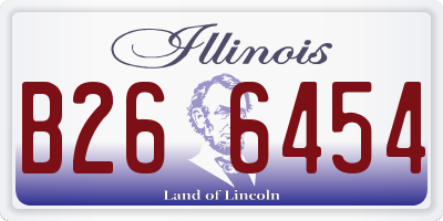 IL license plate B266454