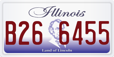 IL license plate B266455