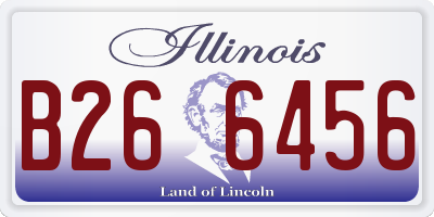 IL license plate B266456