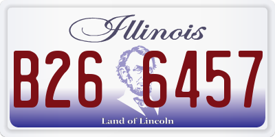 IL license plate B266457