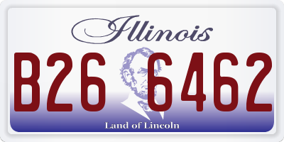 IL license plate B266462