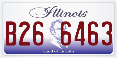 IL license plate B266463