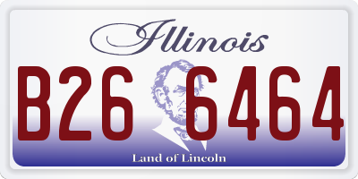 IL license plate B266464