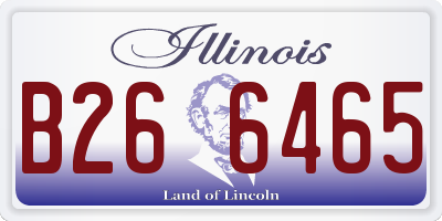 IL license plate B266465
