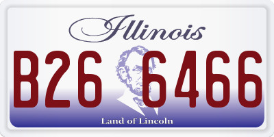 IL license plate B266466
