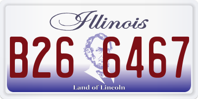 IL license plate B266467