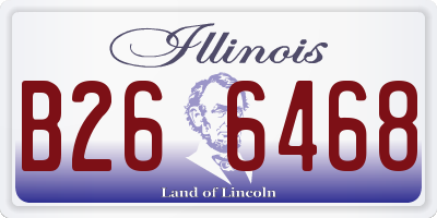 IL license plate B266468