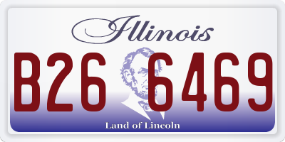 IL license plate B266469