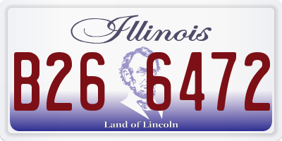 IL license plate B266472