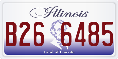 IL license plate B266485