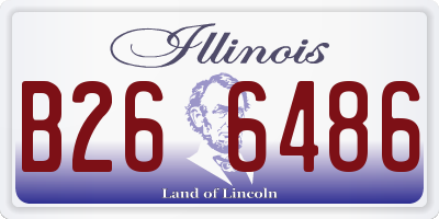 IL license plate B266486