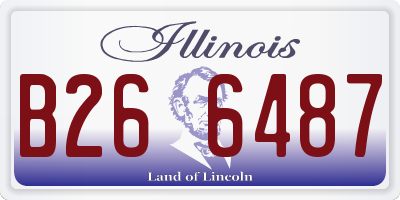 IL license plate B266487