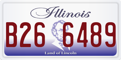 IL license plate B266489