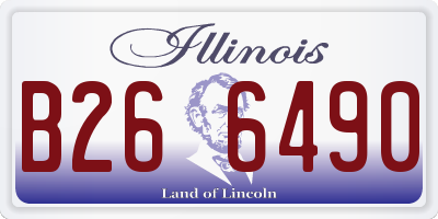 IL license plate B266490