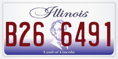 IL license plate B266491
