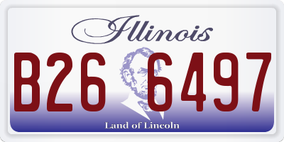 IL license plate B266497