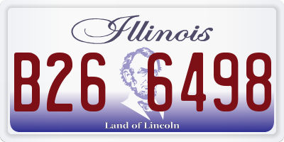 IL license plate B266498