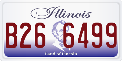 IL license plate B266499