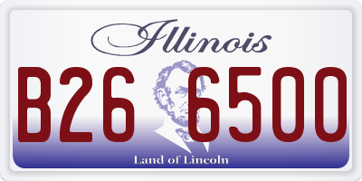 IL license plate B266500