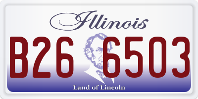 IL license plate B266503