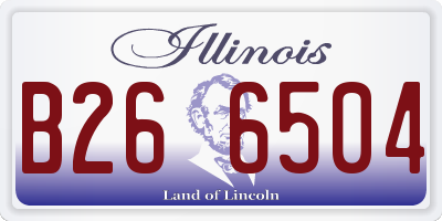 IL license plate B266504
