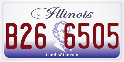 IL license plate B266505