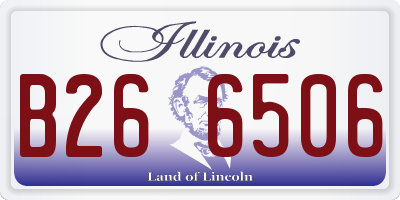 IL license plate B266506