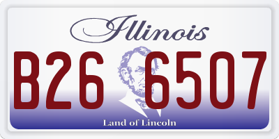 IL license plate B266507