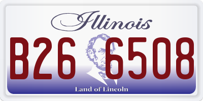 IL license plate B266508