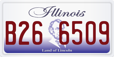 IL license plate B266509