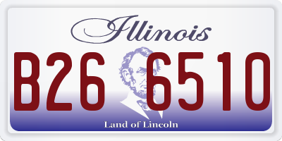 IL license plate B266510