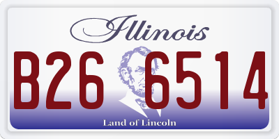 IL license plate B266514