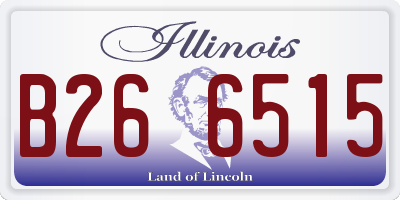 IL license plate B266515