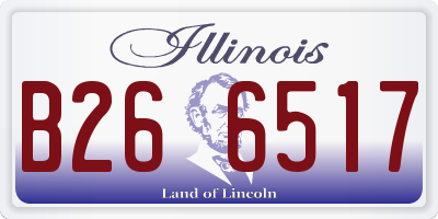 IL license plate B266517