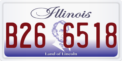 IL license plate B266518