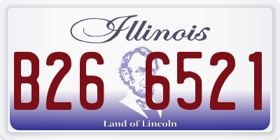 IL license plate B266521