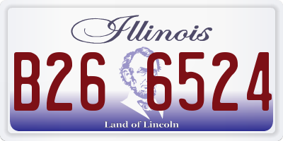 IL license plate B266524