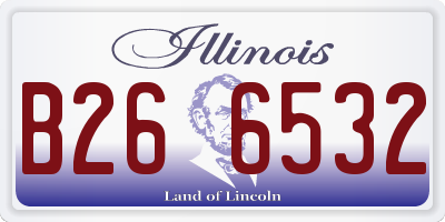 IL license plate B266532