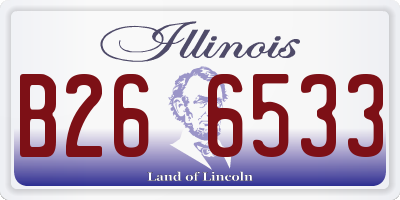 IL license plate B266533