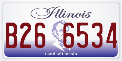 IL license plate B266534