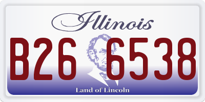 IL license plate B266538