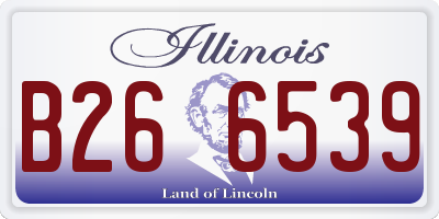 IL license plate B266539
