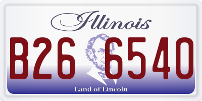 IL license plate B266540
