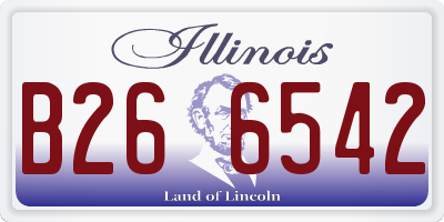 IL license plate B266542