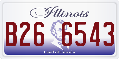 IL license plate B266543
