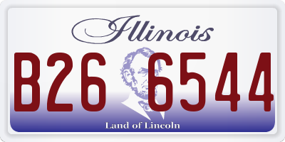IL license plate B266544