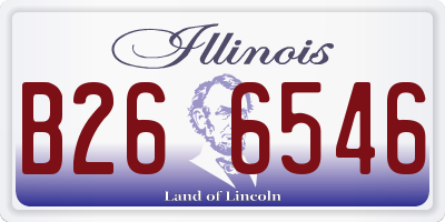 IL license plate B266546