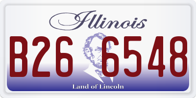 IL license plate B266548