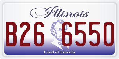 IL license plate B266550
