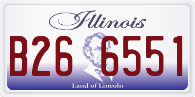 IL license plate B266551